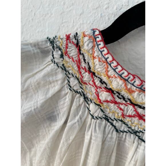 The Great White Embroidered Shirt The Windswept Top 0 Cream Cotton $225 - Picture 14 of 14